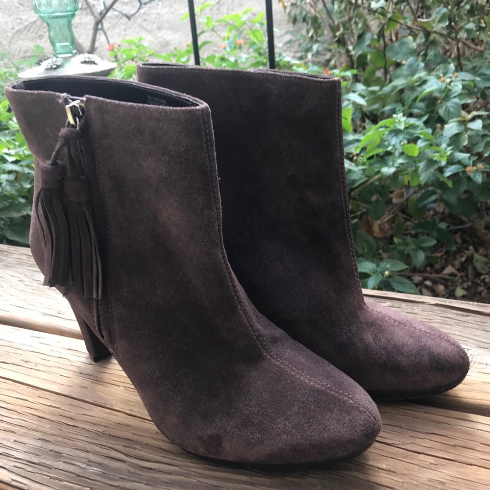 Brown Genuine Suede Bootie